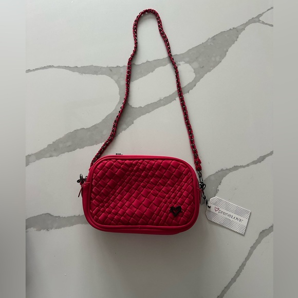 Elegant Red Woven Crossbody Bag - Picture 2 of 10